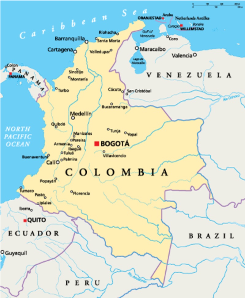Bogotá is centrally located in the country, making for an ideal hub to explore other regions of Colombia.