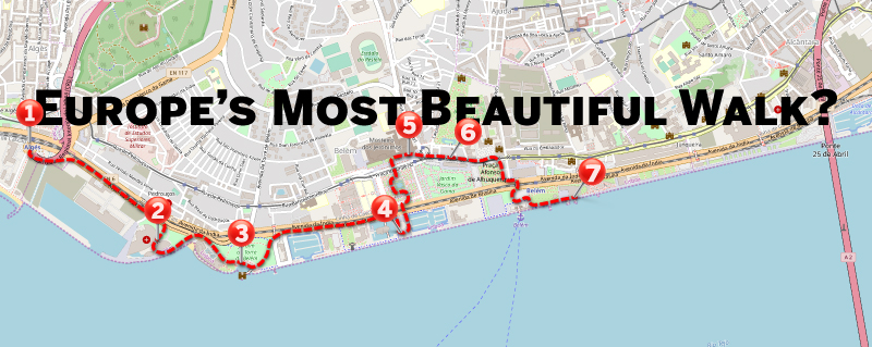 Map of Europe’s most beautiful walk