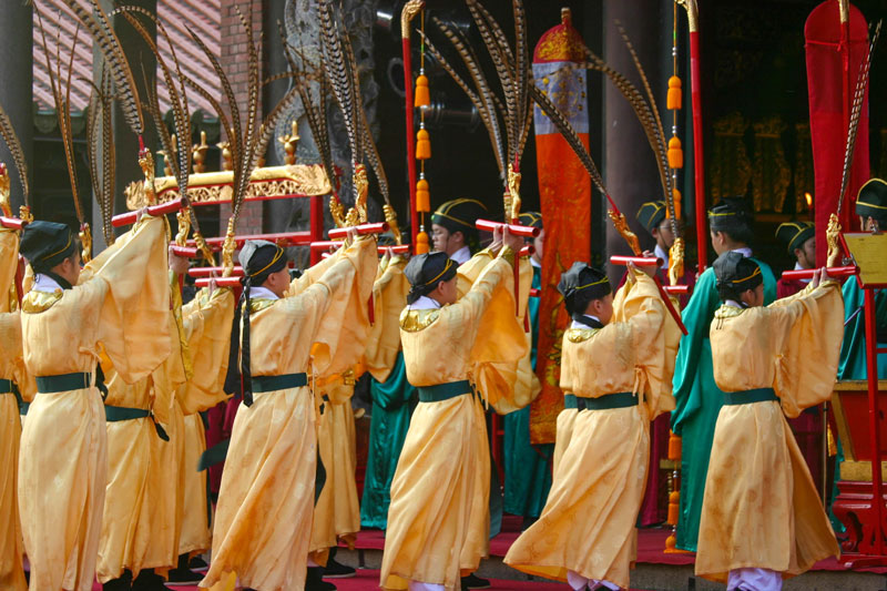 Taipei, Taiwán: Ceremonias del Día de Confucio: no habríamos sabido de este evento si no hubiera sido por la invitación que recibimos de un 