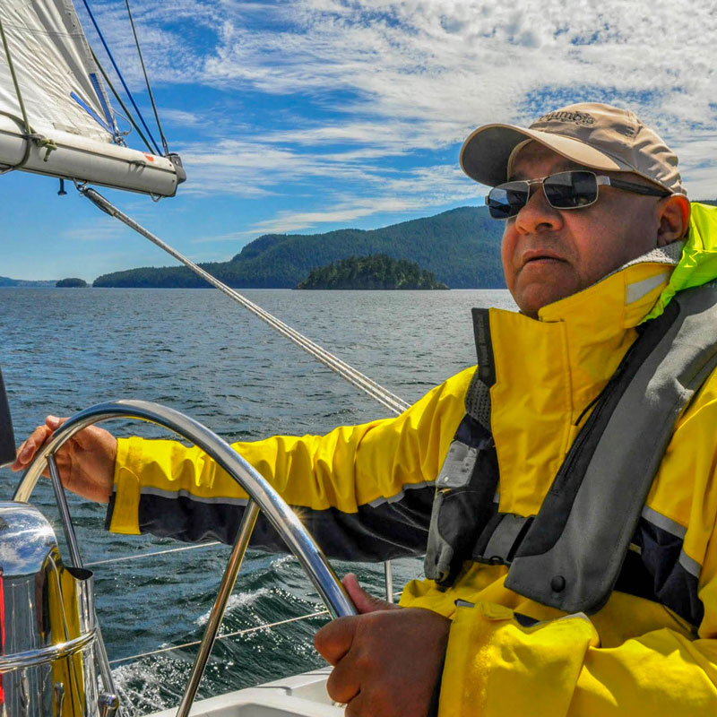 Sailing provides Kim and Greg freedom, time in nature and the satisfaction of learning how to make a 44 foot, 11 ton vessel move in the direction they choose. They are making plans for extended sailing to Alaska and possibly Mexico in the future.