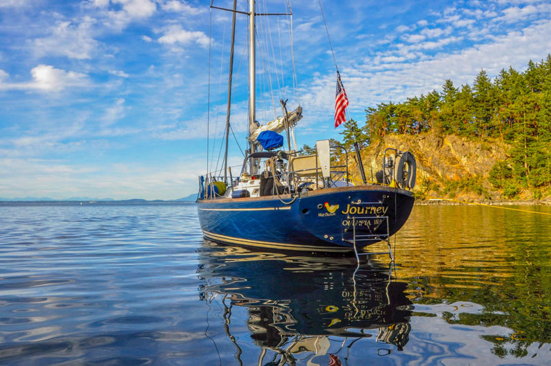 Spending time on the water aboard S/V Journey has been an important downtime activity for Kim and Greg during summer vacations. They took an extended cruise around the San Juan Islands in Washington State at the beginning of their sabbatical year.