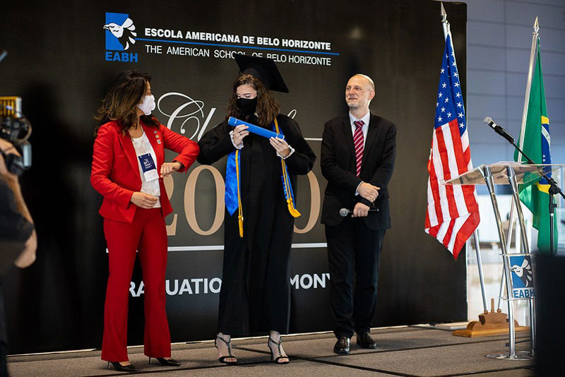 EABH Class of 2020 graduation ceremony held at the international airport, with social distancing measures in place.