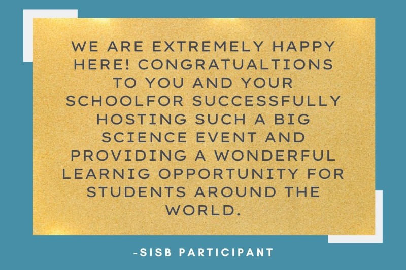 A testimonial from one of the students who participated in the event