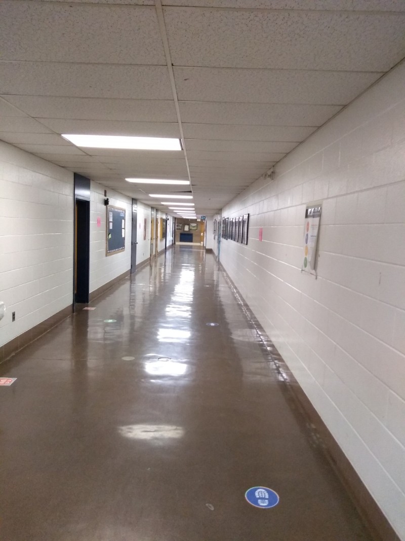 It took some getting used to the pervading silence in the hallways, classrooms, staff rooms, and offices.