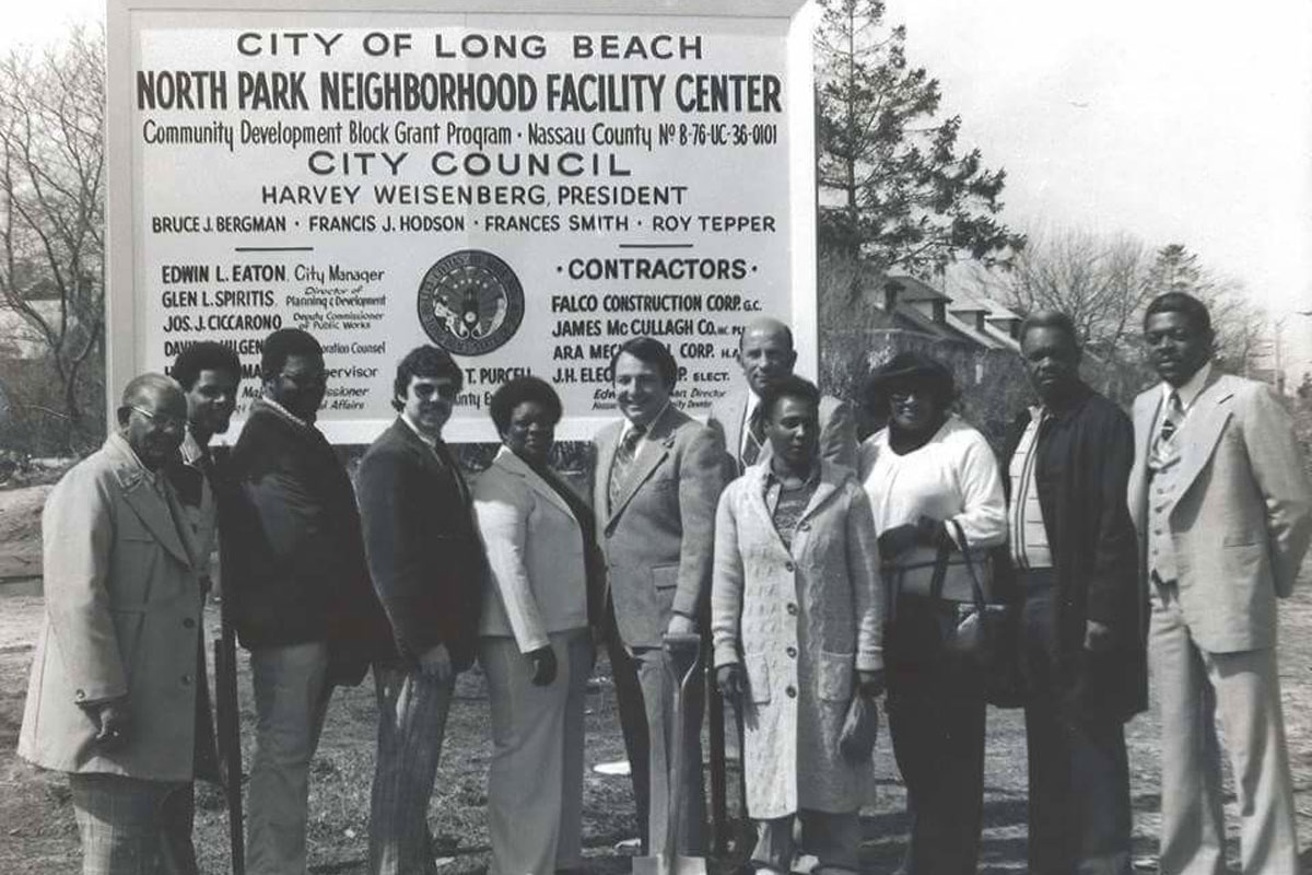 My dad, Alonzo Merkson Sr. meeting with political leaders in Long Beach, NY to discuss housing concerns.