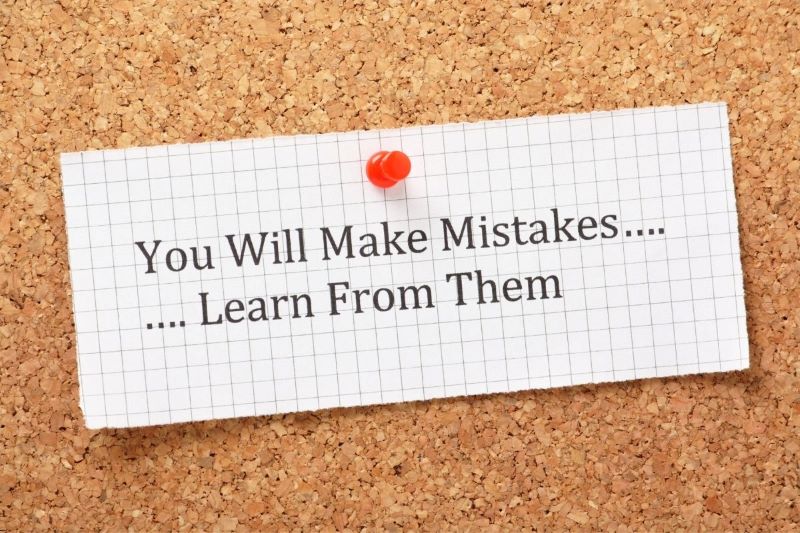 Los errores son comunes a todos nosotros y la reflexión puede permitirnos elaborar una estrategia para la próxima vez.