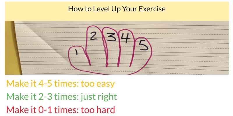 Cómo subir de nivel tu ejercicio