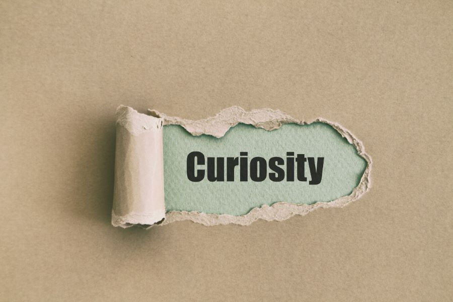 Curiosity indicates a mind hungry for answers.
