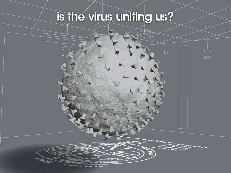 El coronavirus se cierne sobre el diagrama creado por Friedensreich Hundertwasser sobre su teoría de 
