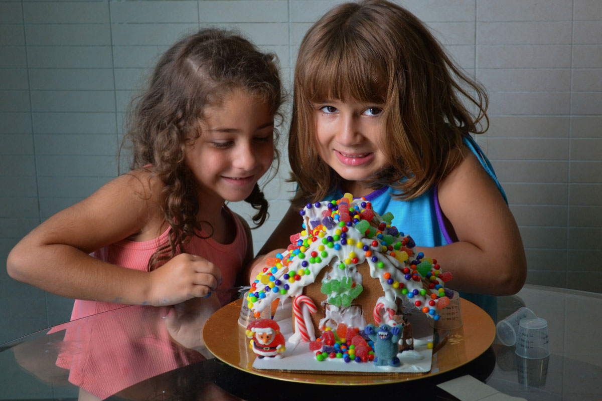 Annual Decorating of a Gingerbread House